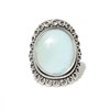 Bague 'Garambullo' Larimar 5,29ct et Argent Massif 925/1000 - vue V1