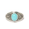 Bague 'Fresia' Turquoise 0,22ct et Argent Massif 925/1000 - vue V1