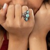 Bague 'Sauco' Turquoise 2ct/3 et Argent Massif 925/1000 - vue V2