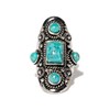 Bague 'Xochipilli Turquoise' Argent 925 - vue V1