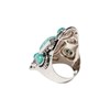 Bague 'Xochipilli Turquoise' Argent 925 - vue V3