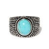 Bague 'Ruda' Turquoise 2ct et Argent Massif 925/1000 - vue V1