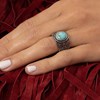 Bague 'Ruda' Turquoise 2ct et Argent Massif 925/1000 - vue V2