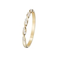 Bague 'Câline' Or jaune et Diamant