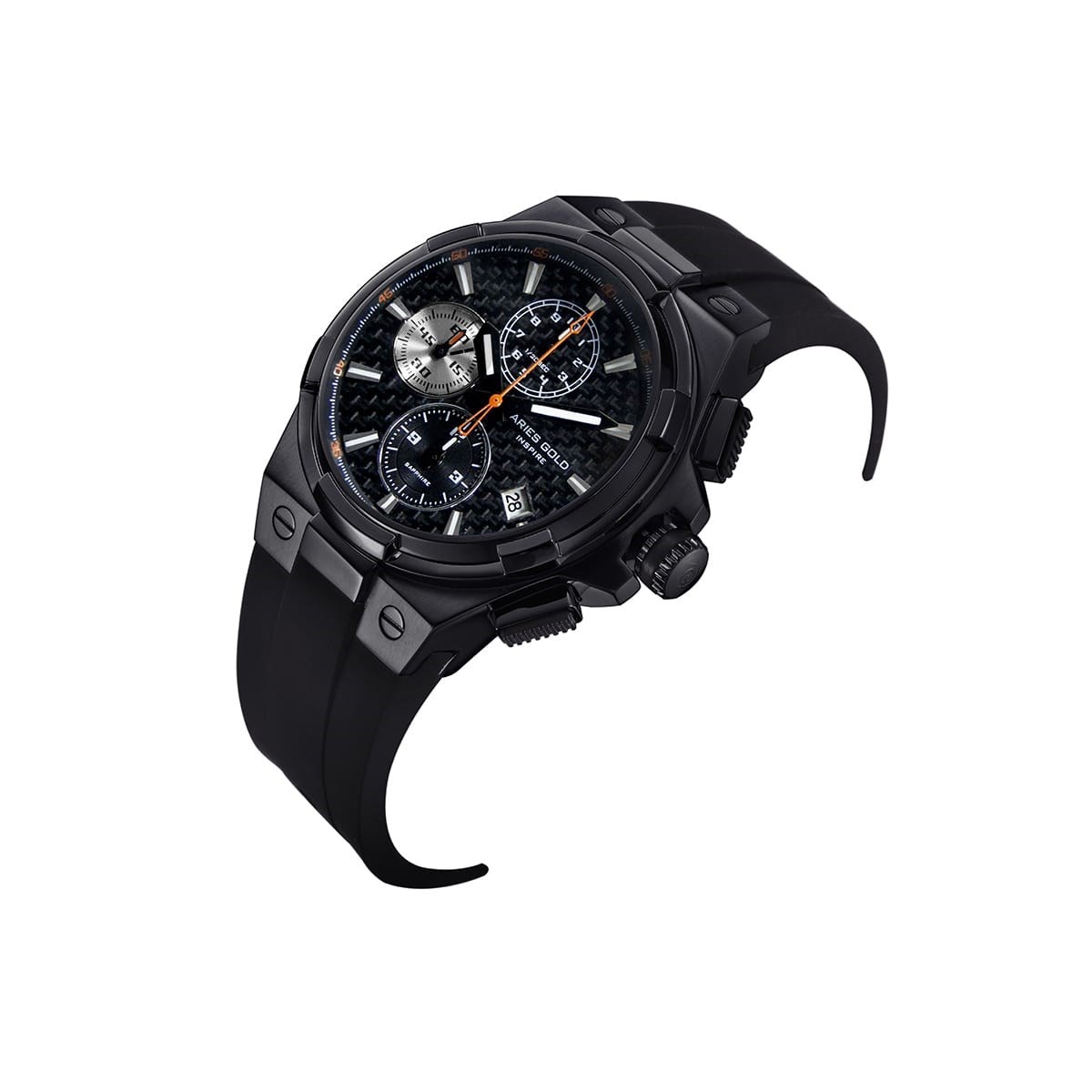 Montre chronographe bracelet silicone MONARCH - vue 2