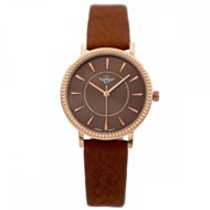 Montre Femme M. JOHN bracelet Cuir Marron