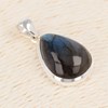 Pendentif ADEN labradorite forme poire serti argent 925 - vue V3