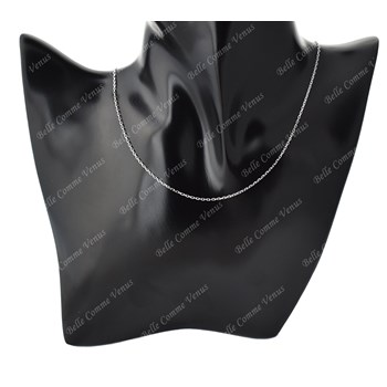 925 zilveren forçat ketting, gerhodineerd