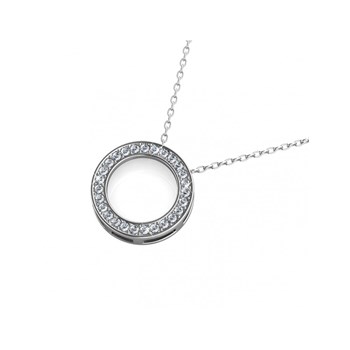 Ophir hanger - Zilver en kristal