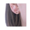 Boucles d'oreilles Ophir - Or Rosé et Cristal - vue V2