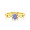 Bague ADEN Or 585 Jaune Tanzanite et diamants 1.85grs - vue V3