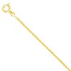 Collier Chaine Or 18 Carats 750/000 Jaune Forçat Diamantée - Femme ou Enfant - vue V2