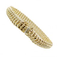 Bracelet Or 18 Carats 750/000  Maille Américaine Jaune - Femme