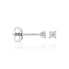 Boucles d'oreilles 'Nymphe Antique' Or blanc et Diamant - vue V1