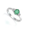 Bague ADEN Emeraude et diamants sur Argent 925 1.99grs - vue V1