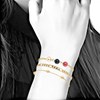 Lot de 3 bracelets SC Bohème en Laiton Finement doré orné de perles scintillantes - vue V3