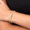 Lot de 2 bracelets SC Bohème en Laiton Finement doré orné de perles Autrichiennes - vue V2