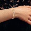 Lot de 2 bracelets SC Bohème en Acier Finement doré orné de cristaux scintillants - vue V2
