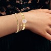 Lot de 3 bracelets SC Bohème en Laiton Finement doré orné d'un quartz rose - vue V2