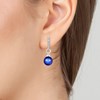 Boucles d'oreilles ornées de perles scintillantes SC Crystal en Métal rhodié - vue V2