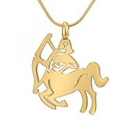 Collier astrologie  Sagittaire  SC Bohème en Acier Finement doré