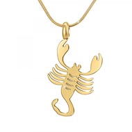 Collier astrologie  Scorpion  SC Bohème en Acier Finement doré