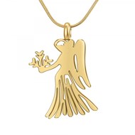 Collier astrologie  Vierge  SC Bohème en Acier Finement doré