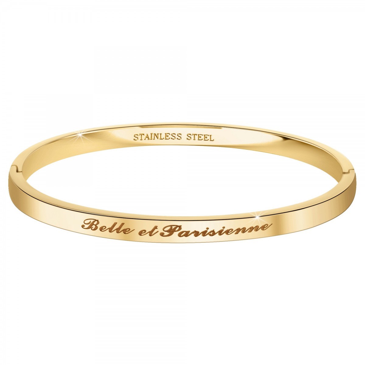 Belle et Parisienne - Bracelet SC Crystal en Acier Finement doré