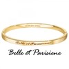Belle et Parisienne - Bracelet SC Crystal en Acier Finement doré - vue V3