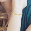 La meilleure soeur du monde - Bracelet SC Crystal en Acier Finement doré - vue V2
