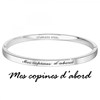 Mes copines d'abord - Bracelet SC Crystal en Acier Rhodié argenté - vue V3