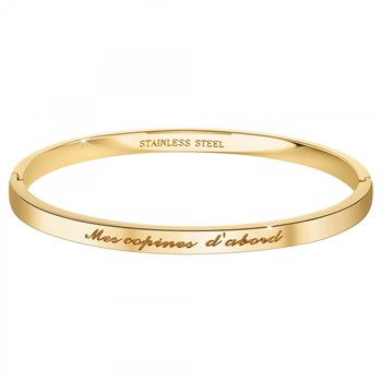 Mes copines d'abord - SC Crystal armband in fijn verguld staal