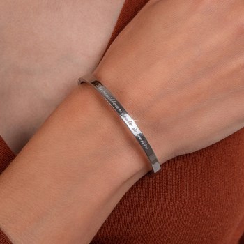 Het beste moet nog komen - SC Crystal armband in verzilverd gerhodineerd staal