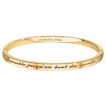 Ensemble jusqu'au bout du monde - SC Crystal Armband in fijn verguld staal