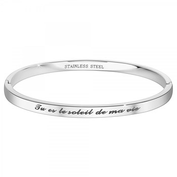 Jij bent het zonnetje in mijn leven - SC Crystal armband in verzilverd gerhodineerd staal