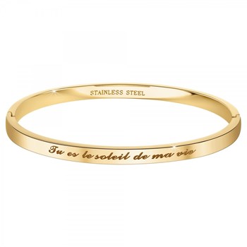 Jij bent het zonnetje in mijn leven - SC Crystal armband in fijn verguld staal