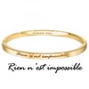 Rien n'est impossible - Bracelet SC Crystal en Acier Finement doré - vue V3