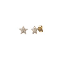 Boucles d'oreilles dorées à l'or fin KUCHI STAR