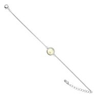 Bracelet prehnite argent