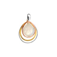 Pendentif quartz argent