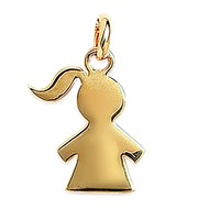 Pendentif Brillaxis fillette dorée