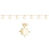 Bracelet étoiles acier doré jaune - vue V1