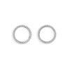 Boucles cercles de perles - vue V1