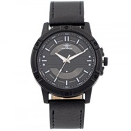 Montre Homme M. JOHN bracelet Cuir Noir