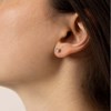 Boucles d'oreilles 'Erika' Or Blanc et Diamant - vue V2