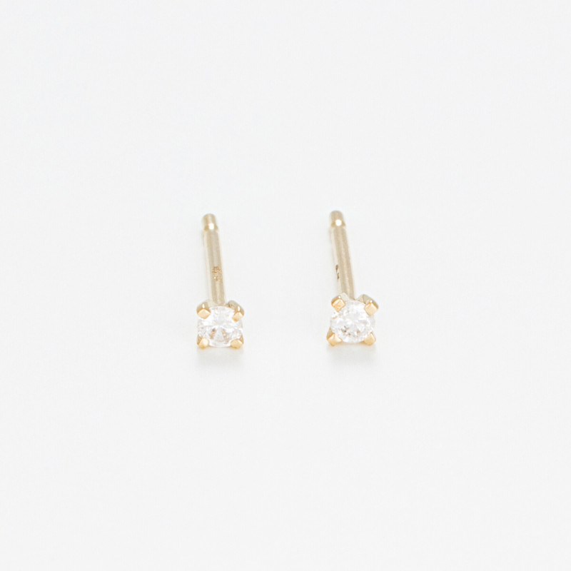 Boucles d'oreilles 'Nymphe Éblouissante' Or jaune et Diamant - vue 4