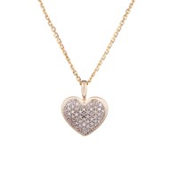 Pendentif 'Coeur éternel' Or et Diamants