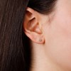 Boucles d'oreilles 'Petits Ronds' Or blanc - vue V2