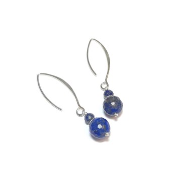 Boucles D'Oreilles Lapis-Lazuli Argent 925