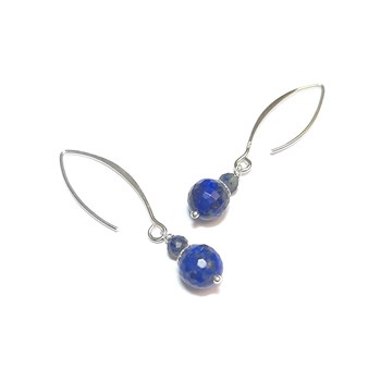 Boucles D'Oreilles Lapis-Lazuli Argent 925